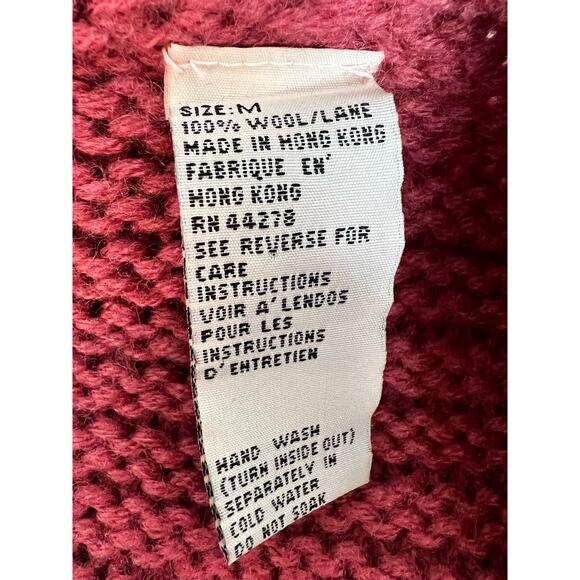 Vintage Marisa Canvas Chunky Knit Wool Cardigan Medium - Picture 9 of 9